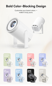 JUNUO Turn 1 Hot Selling Mini <b>Projector</b> 200Ansi 720P 1+8GB Newest Android 14 with BT Portable <b>Projector</b> for Home Use - Product Image 6