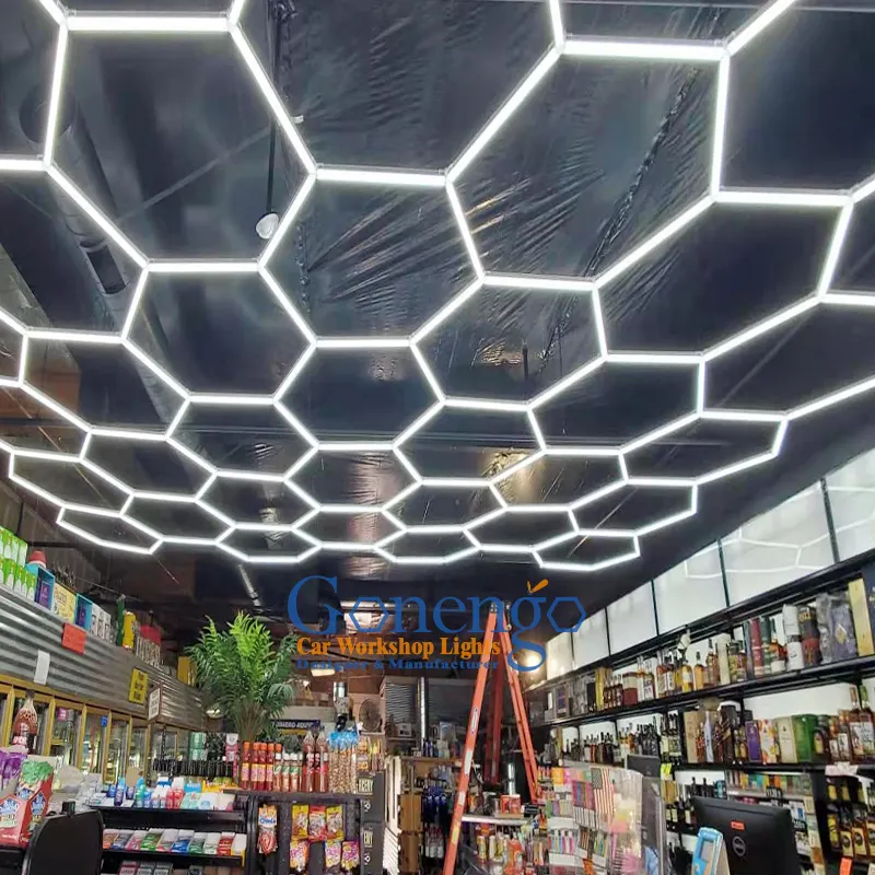 Économie d'énergie Diy Hexagonal Barber Gym Supermarché Spot Light Led Shop Light