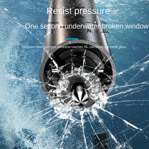 3 in1 khẩn cấp thoát búa di chuyển bãi đậu xe số tấm cửa sổ ngắt đa chức năng an toàn búa xe tạm thời thẻ đậu xe - Product Image 5