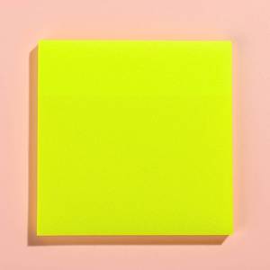 Gradient Color Reusable Sticky Paper Notes Transparent PET Waterproof 7.5x7.5cm Customizable Student Stationery <b>Memo</b> <b>Pad</b> - Product Image 2