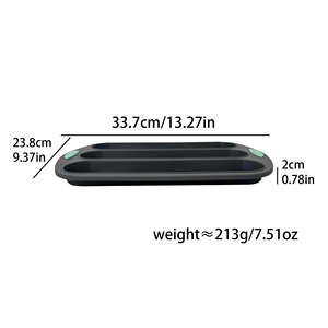 Stampo in Silicone per Panini Hot Dog di Grado Alimentare, Antiaderente e Lavabile in Lavastoviglie, Stampo in Silicone a 3 Cavità per Pane Fatto in Casa - Product Image 4