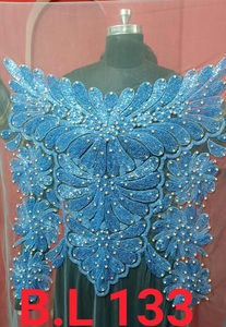 Handmade Beaded Knitted Blouse with Beautiful Design Woven Front Logo for Party Occasion Wear Handmade <b>Poncho</b> Blouse From India - Product Image 5