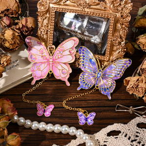 Marcapáginas Metálico Retro con Diseño de Mariposa, <span class=keywords><strong>Literatura</strong></span> y Arte, de Alta Gama, Exquisito, con Sentido Artístico Avanzado, para Estudiantes - Product Image 4