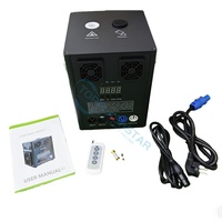 Machine à étincelles froides électroniques en aluminium, 3 vitesses réglables, machine à étincelles DMX, 4 pièces avec étui pour mariage, spectacle sur scène, bar, club