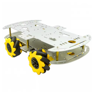 Chasis de Coche con Ruedas Mecanum de Aleación de Aluminio, Chasis de Coche 4x4 con Tracción en las Cuatro Ruedas, Coche Inteligente con Evitación de Obstáculos Ultrasónica DIY - Product Image 2