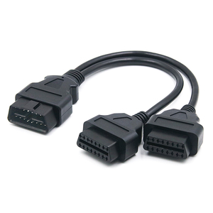 Cable adaptador OBD 2 en 1 tipo Y, extensión de 16 pines macho a hembra, 1 a 2 conector macho hembra, Cable OBD2 para máquina OBD - Product Image 1