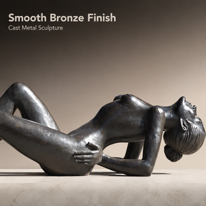 Scultura Moderna in Bronzo per Piscina, Statua di Donna Sdraiata, Figura Femminile in Bronzo Fuso per Bordo Piscina, Giardino, Patio, Villa - Product Image 5