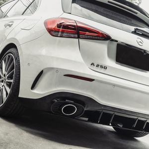 Venta caliente W177 Clase A Hatchback Difusor trasero con tubo de puntas de escape para Mercedes Benz Clase A W177 Actualización a estilo A35 AMG - Product Image 4