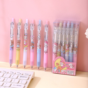 MK072 Vente en gros – Stylos gel Mikko mignons, 2 styles – Papeterie étudiante Kawaii – Série Mikko – Stylos neutres pour bureau et étudiants - Product Image 3
