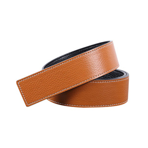 热卖3.8厘米宽度牛皮西方名板扣带女无扣 - Product Image 4