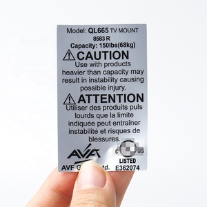 Pegatinas de logotipo dorado mate personalizadas Etiquetas de embalaje Bopp plateadas Impresión de pegatinas de advertencia - Product Image 6