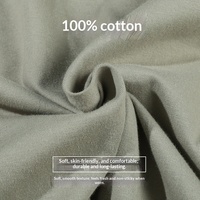 Kaos Pria Lengan Panjang Katun; Siap Kirim Grosir Musim Semi/Gugur Kerah Bulat Kasual Warna Solid Trendi