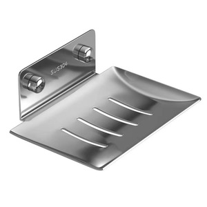 Support mural moderne en <span class=keywords><strong>acier</strong></span> <span class=keywords><strong>inoxydable</strong></span> 304 brillant argenté pour <span class=keywords><strong>savon</strong></span>, sans perçage, pour toilettes - Prix de gros - Product Image 1