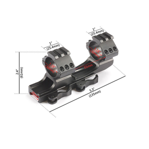 Aluminium One Buis Optical Scope <span class=keywords><strong>Mount</strong></span> Houder 25.4Mm/30Mm Cantilever Scope Dubbele Ringen <span class=keywords><strong>Mount</strong></span> Scope Accessoires - Product Image 6
