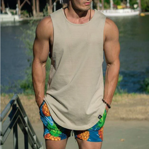 Camiseta Deportiva Personalizada con Logotipo para Hombre, Talla Grande, Transpirable, Ecológica, de Secado Rápido, Antiarrugas, 100% Algodón, 180 GSM, para Correr y Entrenar - Product Image 5