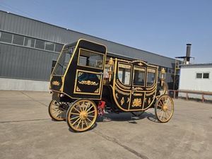 Nuevo Estilo de Carroza de Caballos de Lujo para Bodas, Eléctrica y Tirada por Caballos, Carroza Real Dorada y Carretas en Venta - Product Image 5