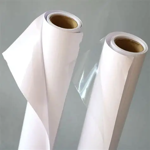 Rouleau de vinyle autocollant numérique imprimable à jet d'encre, transparent, en PVC, 120g, personnalisé, compatible encre éco-solvant - Product Image 2
