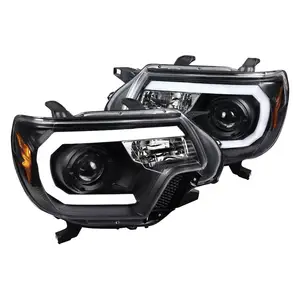 Car Parts Led Headlamp Projector Headlight For Toyota Tacoma 2012 2013 2014 2015 Matte Black Front Lamp