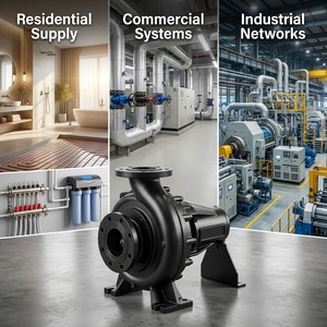 Bomba centrífuga de succión axial de un solo eje MINGCHUAN, grado profesional para agua industrial, bombas MCW - Product Image 1