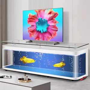 โต๊ะ<span class=keywords><strong>กระจก</strong></span>ตู้ปลาทรงสี่เหลี่ยมผืนผ้า<span class=keywords><strong>ตู้</strong></span>วางทีวีทำจากพลาสติกสี่เหลี่ยมใช้ในบ้านเฟอร์นิเจอร์ปลาทองหรูหราตรงจากโรงงาน - Product Image 6