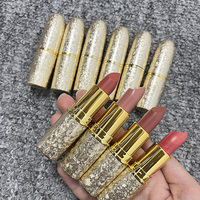 Bullet Container Rouge à Lèvres Shimmer Mat Logo Personnalisé Luxe Mode Étanche Haute Pigment Hydratant Organique Nude Rouge Rose
