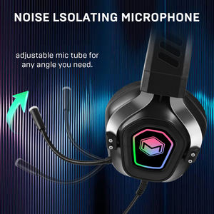 Audífonos para Juegos con Cable RGB <span class=keywords><strong>de</strong></span> Sonido Envolvente 7.1, Micrófono, Cable <span class=keywords><strong>de</strong></span> 1.5M, Cómodos para PC/<span class=keywords><strong>PS5</strong></span>/Xbox/Móvil, Chipset JL <span class=keywords><strong>de</strong></span> 3.5mm y USB - Product Image 2