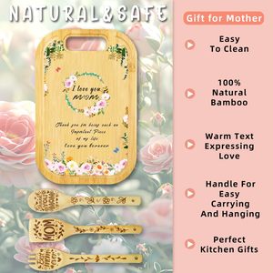 Tabla de cortar de bambú especial para madres de fábrica, Regalo para mamá, día de la madre, vacaciones de cumpleaños para decoración, exhibición - Product Image 3
