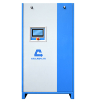 Compresseur d'air GRANDAIR Blue Storm à aimant permanent à fréquence variable PLC 380V Moteur de compresseur d'air série M 50HP Stationnaire Lubrifié