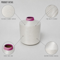 Filament de polyester recyclé de qualité supérieure personnalisé, fil DTY 75D 36F, écologique, antistatique, utilisé pour le tricotage