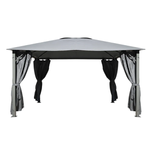 Vente en gros de gazebo moderne d'extérieur, grand, gris, imperméable, avec rideaux - Product Image 1