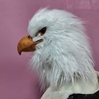 Masque d'aigle en latex personnalisé, masque d'oiseau réaliste amusant, masque de fête, masque de cosplay d'oiseau, masques d'Halloween pour adultes