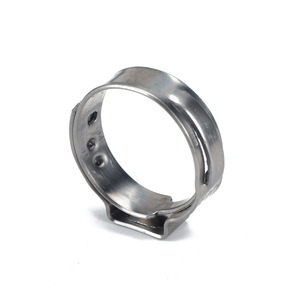 Abrazadera de manguera PEX de acero inoxidable de 20.8 mm de una sola oreja para reparación de plomería - Product Image 2