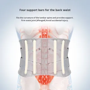 Sabuk herniasi Lumbar pelindung pinggang pria wanita, sabuk Fitness angkat beban jongkok kontrol perut - Product Image 2