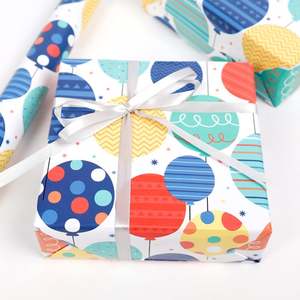 Wholesale Disposable 80g Compact Glossy Coated Silicone Virgin <b>Birthday</b> <b>Paper</b> Foldable Gift Bags <b>Wrapping</b> <b>Paper</b> Roll - Product Image 1