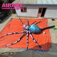 Jouets d'araignées gonflables d'Halloween personnalisés de toutes formes pour les fêtes à thème, ballons d'araignées gonflables suspendus pour la décoration murale de la maison