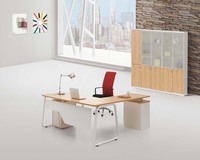 Table de bureau en bois style L, comptoir, en forme de L