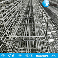 Bandeau de câblage en treillis métallique BESCA avec revêtement en zinc – Organisateur de câbles efficace pour bâtiments commerciaux, salles informatiques et installations industrielles