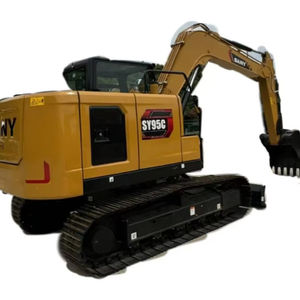 Excavadora de alta eficiencia SY95C 9Ton usada, excavadora pequeña de segunda mano, 1 año de garantía, motor, bomba, engranaje incluido - Product Image 1