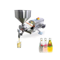 Petite machine de remplissage collante liquide de sauce piquante au miel semi-automatique multifonctionnelle