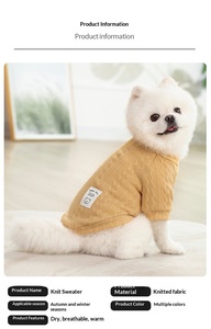 <span class=keywords><strong>2026</strong></span> Atacado Suéter de Malha Respirável para Cães, Gola Redonda Casual, para Cães de Porte Pequeno e Médio, para Caminhada ao Ar Livre - Product Image 5