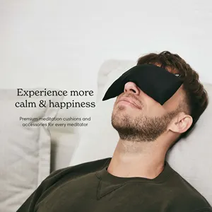 Travesseiro de olho orgânico personalizado, máscara aromaterapia para meditação seda lavanda semente aquecido para dormir yoga