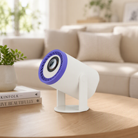 Mini projecteur au design unique, 200 ANSI, Android 14, projecteur de cinéma maison portable, multicolore, personnalisation OEM pour les distributeurs