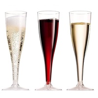 Flûtes à champagne jetables en plastique doré scintillant personnalisables, verres transparents étincelants pour mariages, bar à mimosa et célébrations