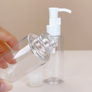 Botella Transparente Vacía para Loción con Tapa de Rosca, 100ml, 120ml, 150ml, 200ml, Botella de Plástico para Cosméticos, Tónico, con Tapa Abatible - Product Image 4