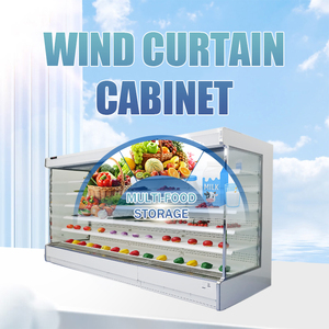 Cửa Hàng Đồ uống thương mại tủ lạnh hiển thị trường hợp Showcase tủ lạnh mở máy làm lạnh hiển thị tủ lạnh Plug-in - Product Image 3