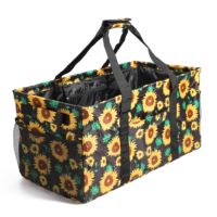 Sac fourre-tout extra large avec cadre métallique, sacs d'épicerie robustes, sacs de courses réutilisables pour les courses avec poignées