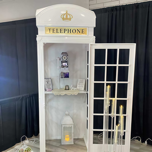 Cabina Telefónica Decorativa para Fiestas con Libro <span class=keywords><strong>de</strong></span> Visitas <span class=keywords><strong>de</strong></span> Audio, Cabina Telefónica para Decoración <span class=keywords><strong>de</strong></span> Eventos Profesionales y Bodas - Nueva Llegada - Product Image 2