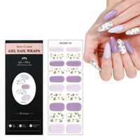 Autocollants pour ongles de qualité salon, automne-hiver, luxe, texture feuille d'érable ambrée, enveloppes pour ongles français, lampe UV, gel semi-durci, bandes pour ongles