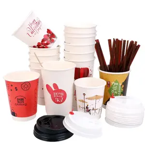 3-16oz Paper Cups For Coffee And Tea