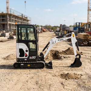 รถขุดขนาดเล็ก Bobcat E20 สภาพดี น้ำหนัก 2 ตัน ระบบไฮดรอลิก แบบตีนตะขาบ ชั่วโมงการทำงานต่ำ เหมาะสำหรับงานก่อสร้าง ขาย - Product Image 1